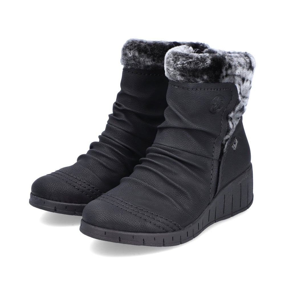 Women's Rieker Y1361-00 Winter Boots Black | USA-559853