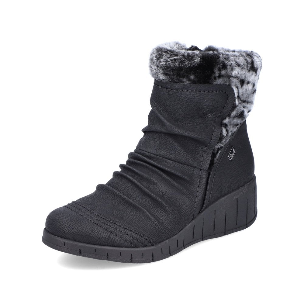 Women\'s Rieker Y1361-00 Winter Boots Black | USA-559853