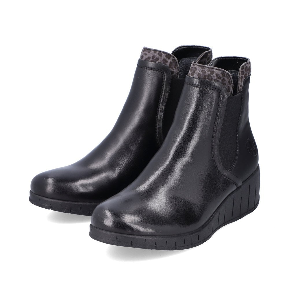 Women's Rieker Y1383-01 Ankle Boots Black | USA-487405