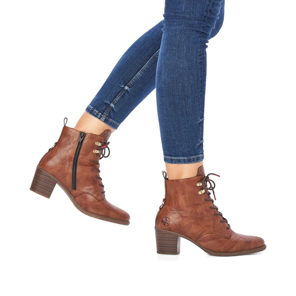 Women's Rieker Y2000-22 Ankle Boots Brown | USA-862239