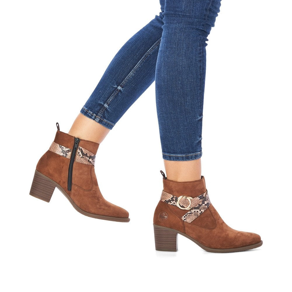 Women's Rieker Y2064-24 Ankle Boots Brown | USA-370256