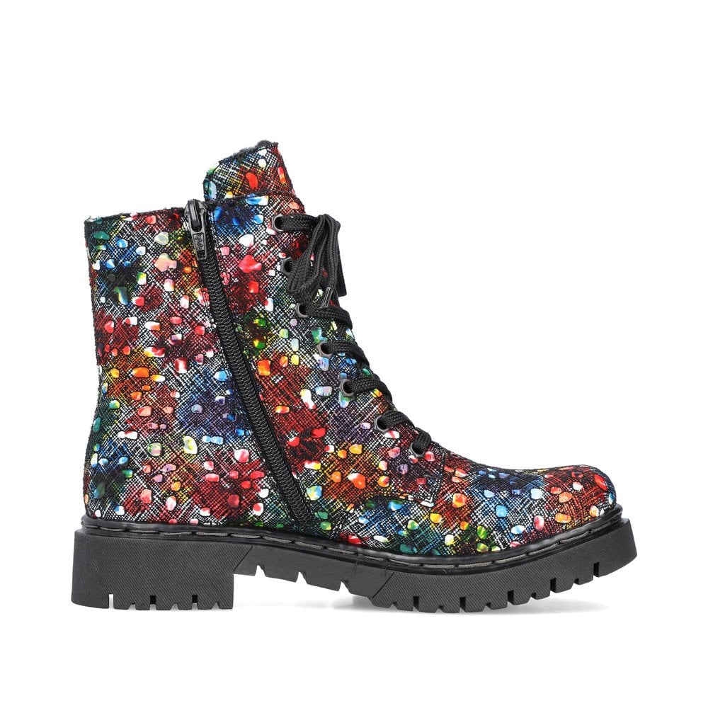 Women's Rieker Y2440-90 Lace Up Boots Multicolor | USA-667515