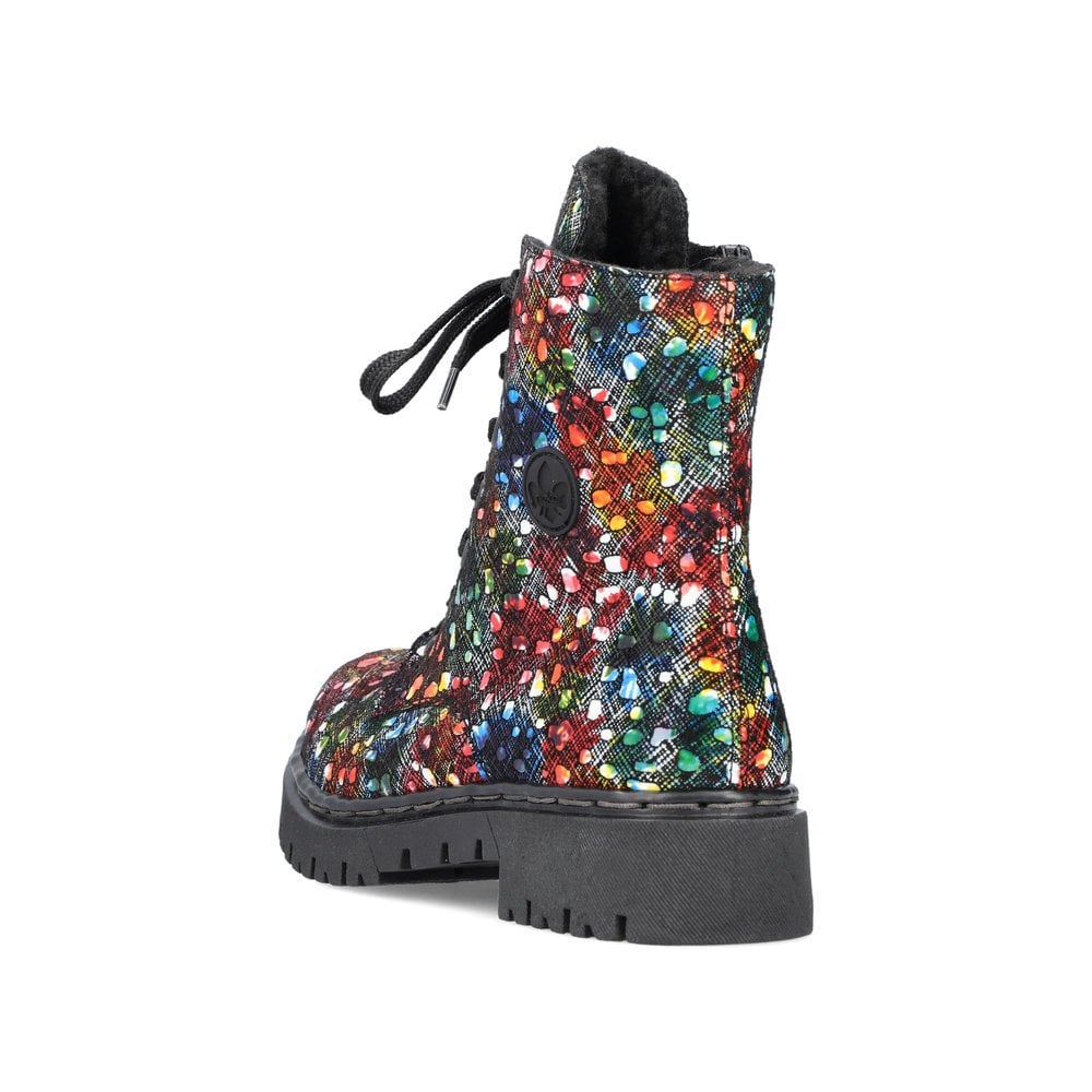 Women's Rieker Y2440-90 Lace Up Boots Multicolor | USA-667515