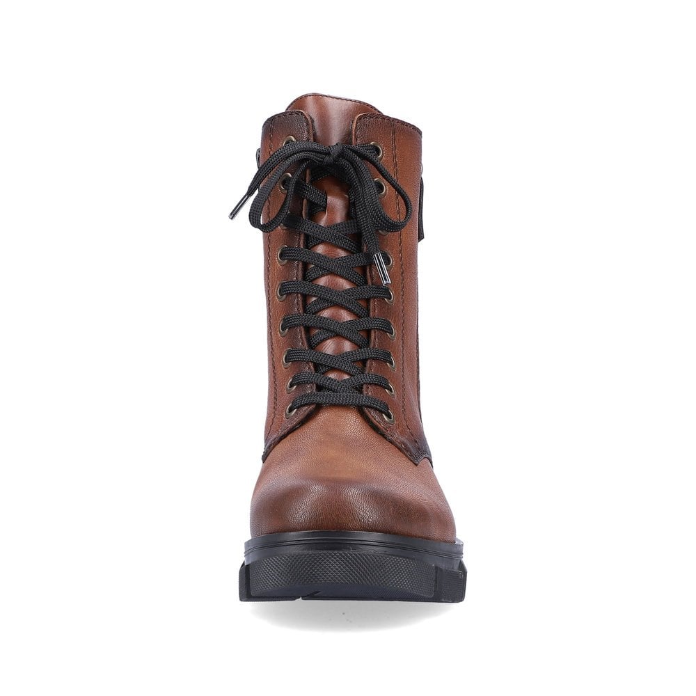 Women's Rieker Y7122-20 Lace Up Boots Brown | USA-141283