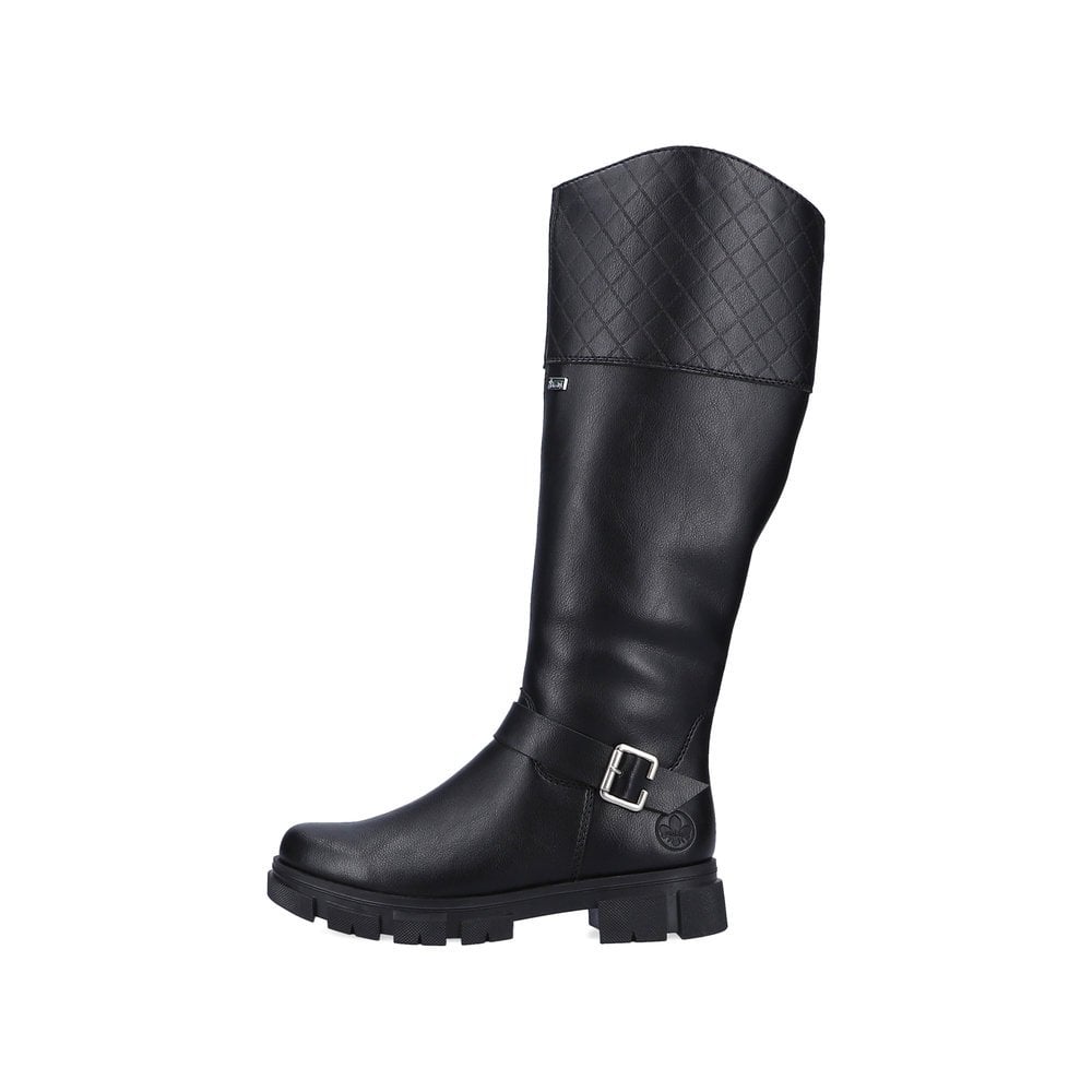 Women's Rieker Y7154-00 Long Boots Black | USA-090460