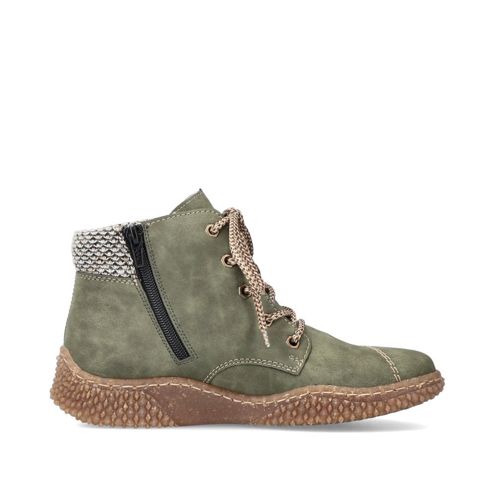 Women's Rieker Y8441-54 Ankle Boots Green | USA-535169