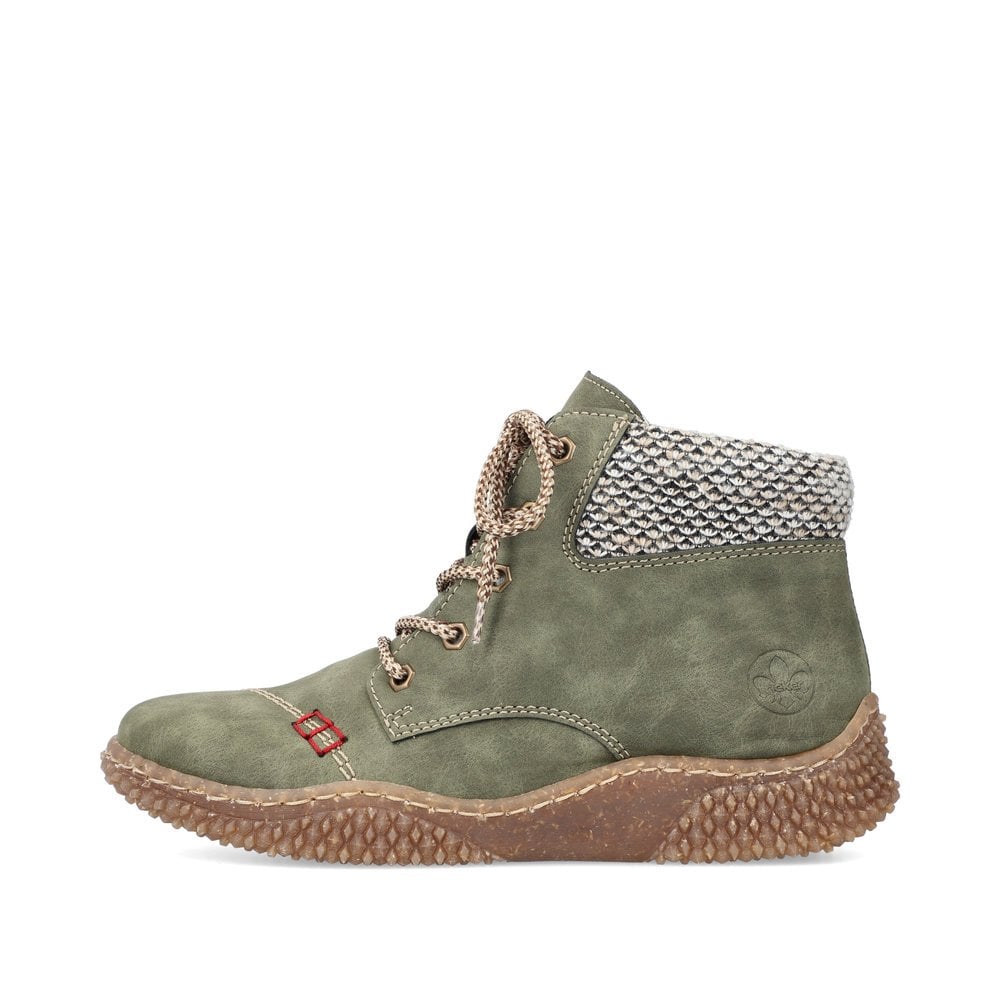 Women's Rieker Y8441-54 Ankle Boots Green | USA-535169