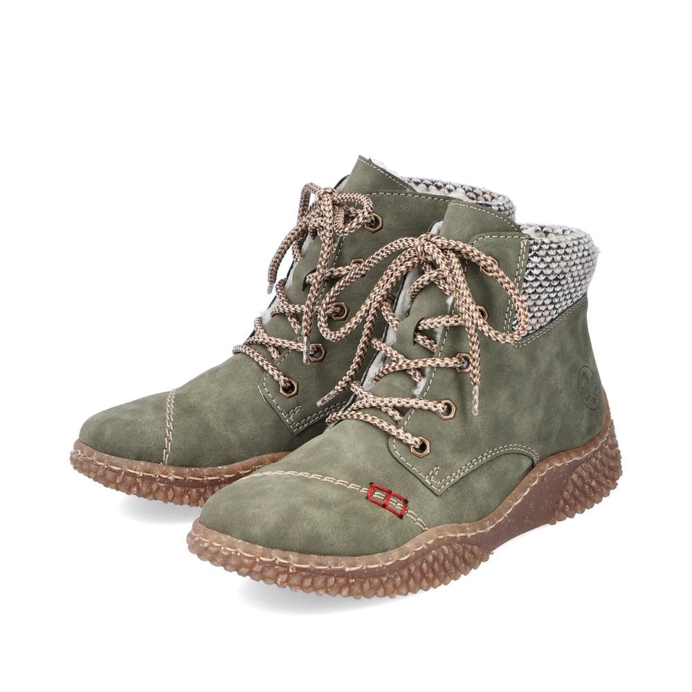 Women's Rieker Y8441-54 Ankle Boots Green | USA-535169