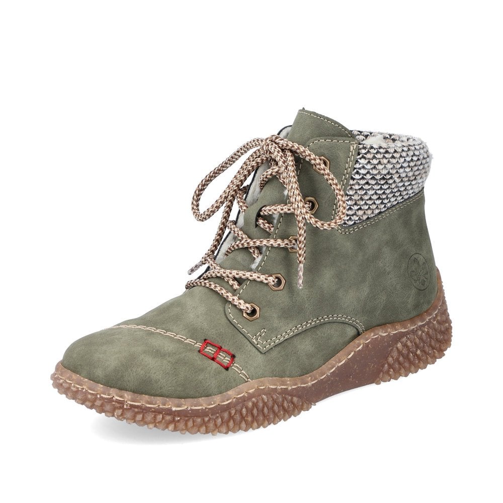 Women\'s Rieker Y8441-54 Ankle Boots Green | USA-535169