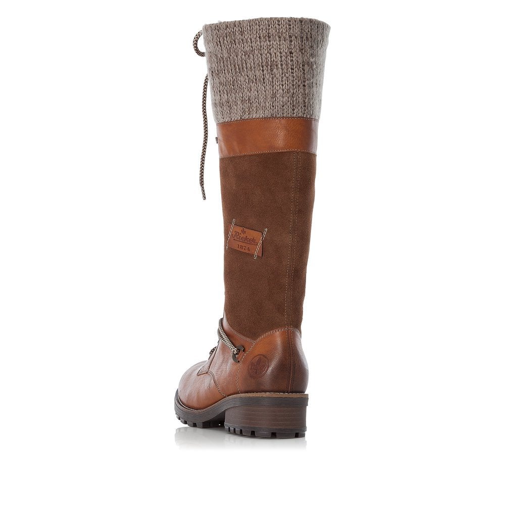 Women's Rieker Z0442-24 Long Boots Brown | USA-329756