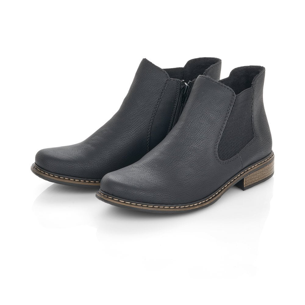 Women's Rieker Z4994-00 Chelsea Boots Black | USA-345906