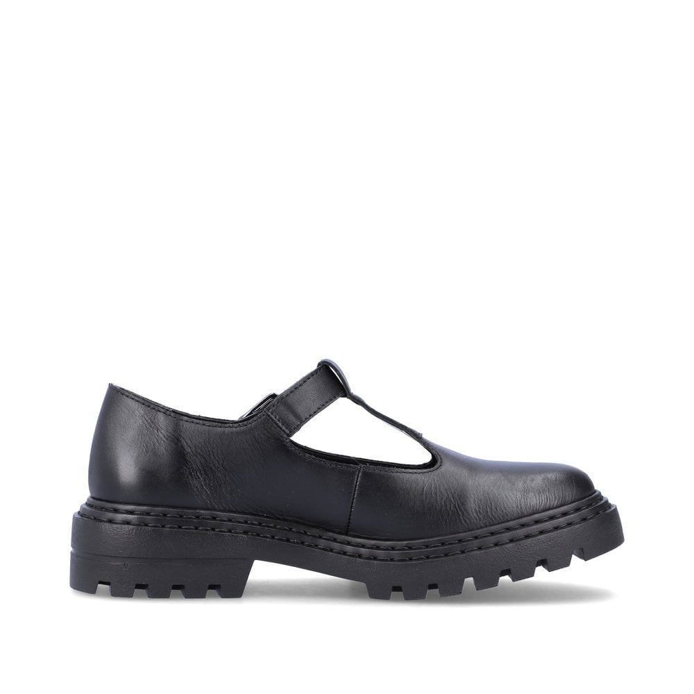 Women's Rieker Z9664-00 Slip On Shoes Black | USA-568243