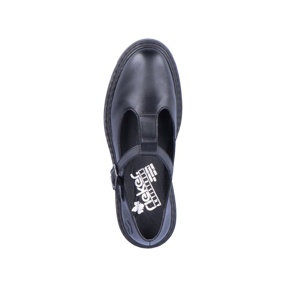 Women's Rieker Z9664-00 Slip On Shoes Black | USA-568243