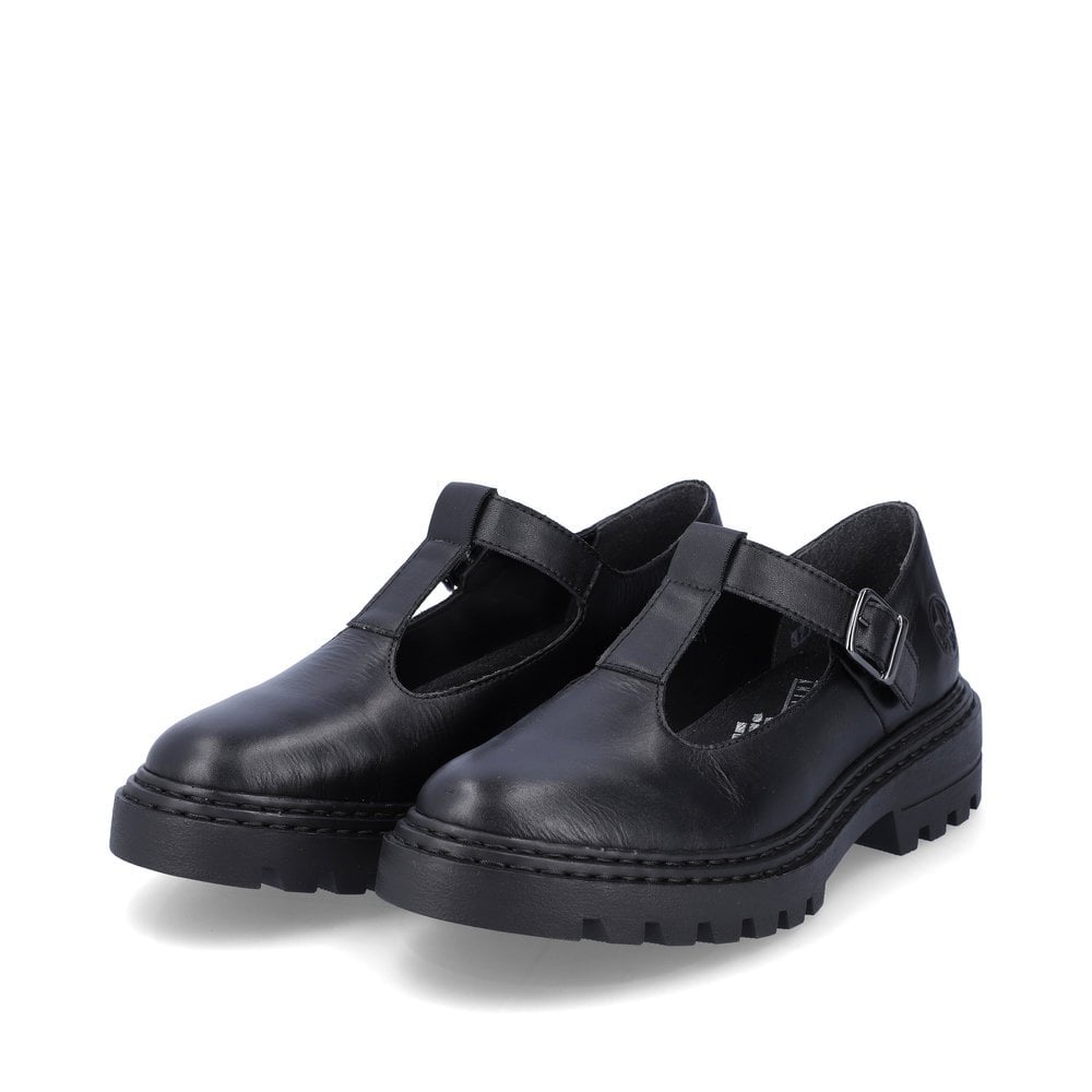 Women's Rieker Z9664-00 Slip On Shoes Black | USA-568243