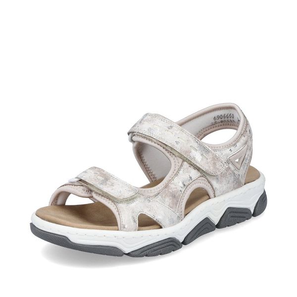 Women's Rieker 69066-60 Walking Sandals Beige | USA-573396