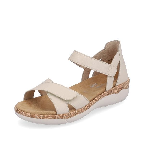 Women's Rieker Remonte R6859-60 Wedge Sandals Beige | USA-213723